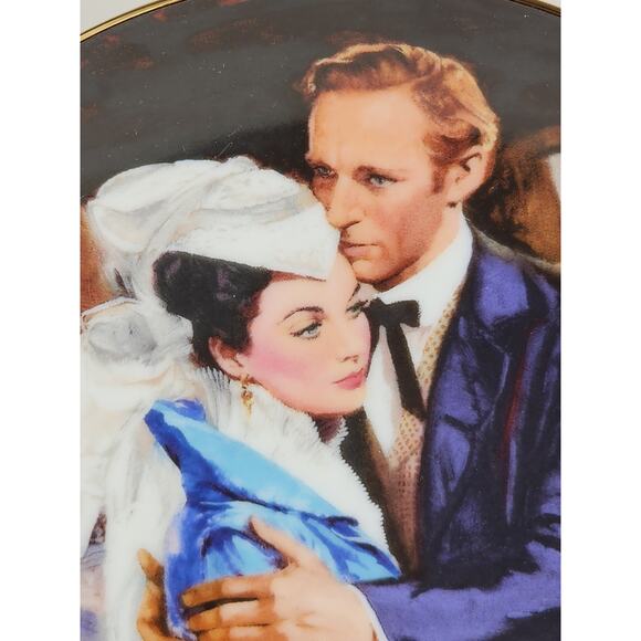 A Question Of Honor Gone With The Wind Year 1989 Fine China 8 1/2" Plate Vtg - Picture 3 of 12